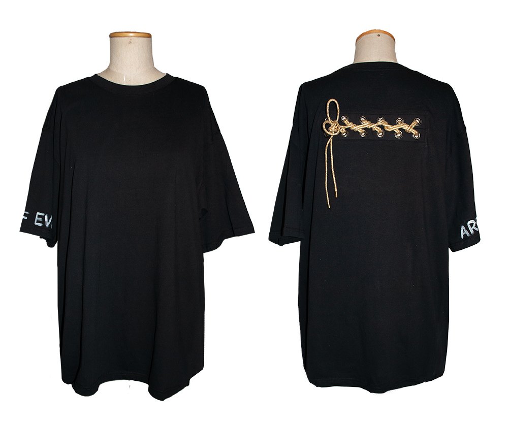 Lace-up Tee Unisex – Misora Nakamori