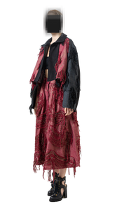 Jacquard Skirt - Bordeaux
