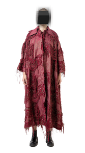 Big Long Coat Bordeaux
