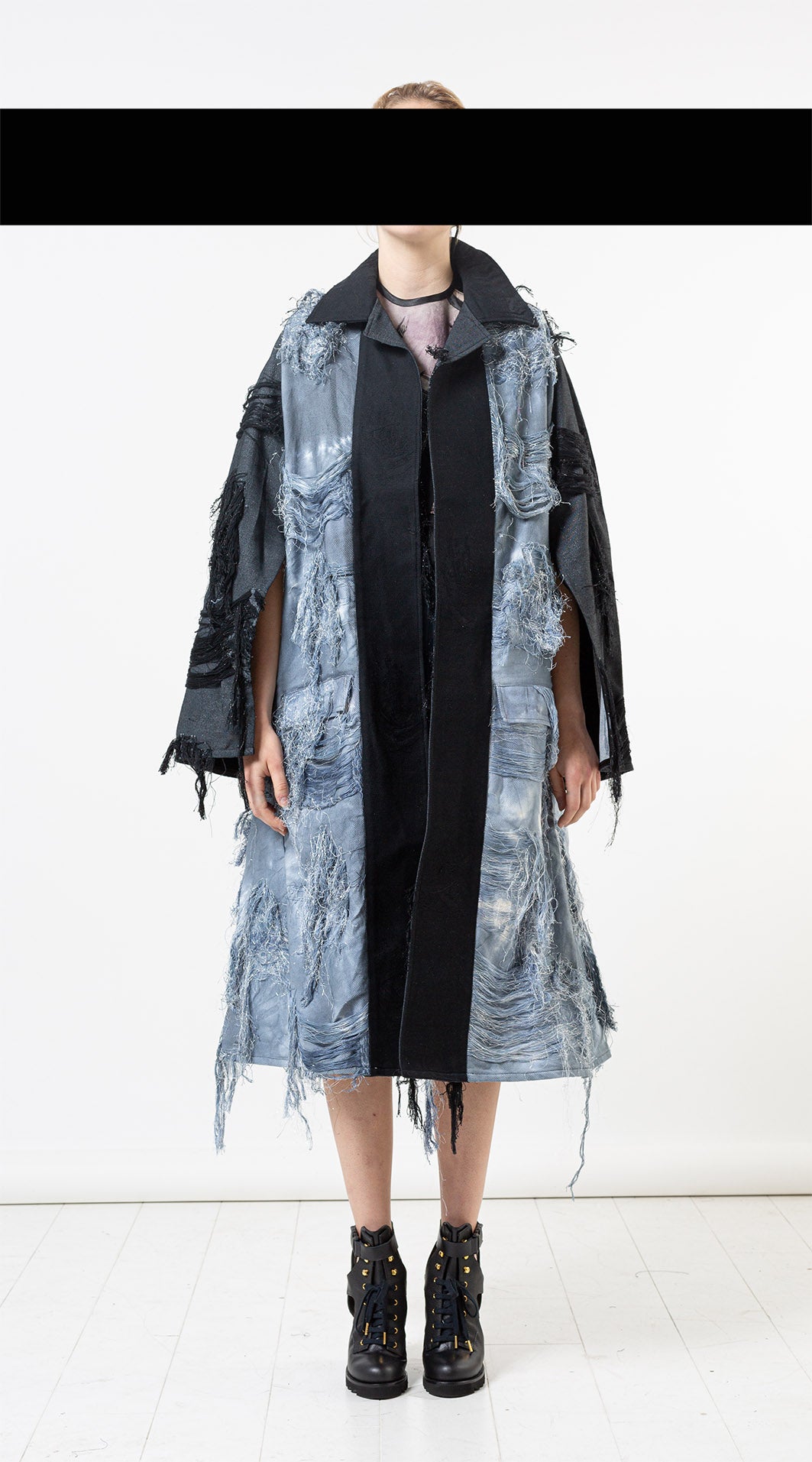 Panelled Raglan Long Coat