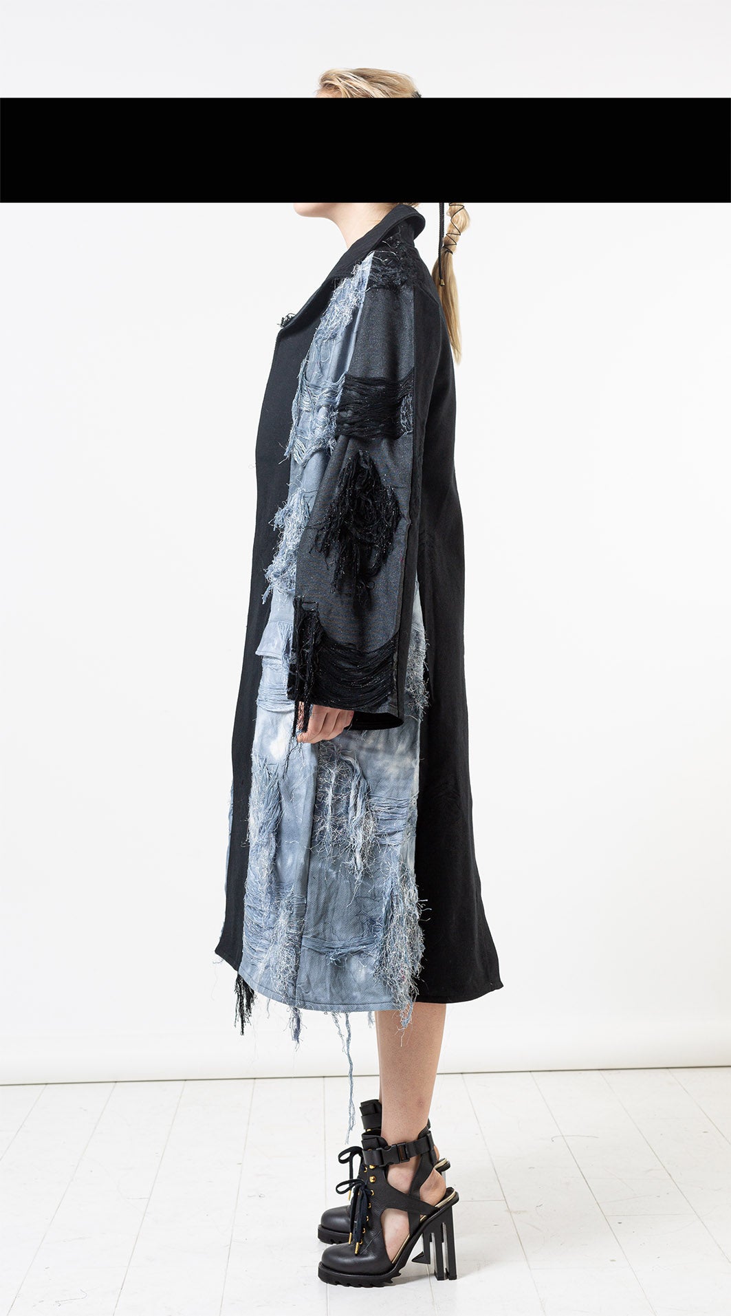 Panelled Raglan Long Coat