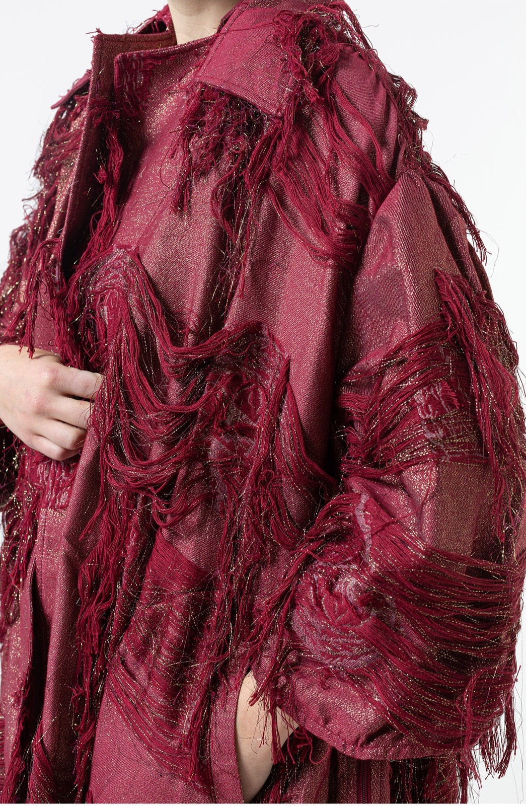 Big Long Coat Bordeaux